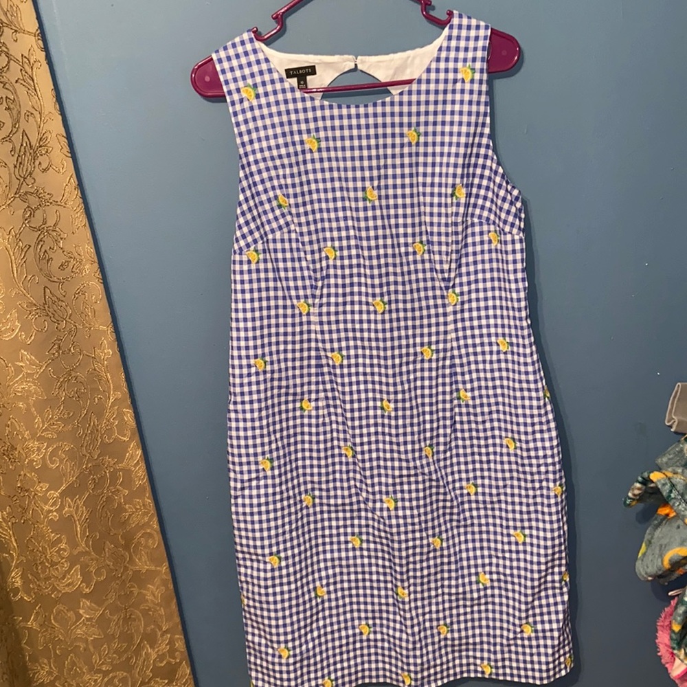 Talbots Dress With Lemon details